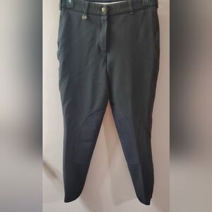 Women's On Course Black Equestrian Pants. Sz 26x26
